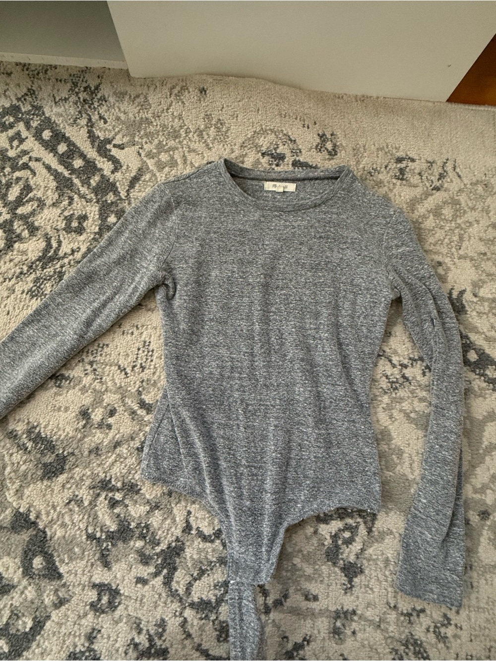 Madewell Heather Gray Bodysuit